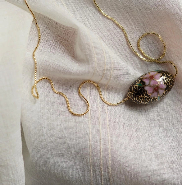 Vintage Cloisonne Bead Pendant