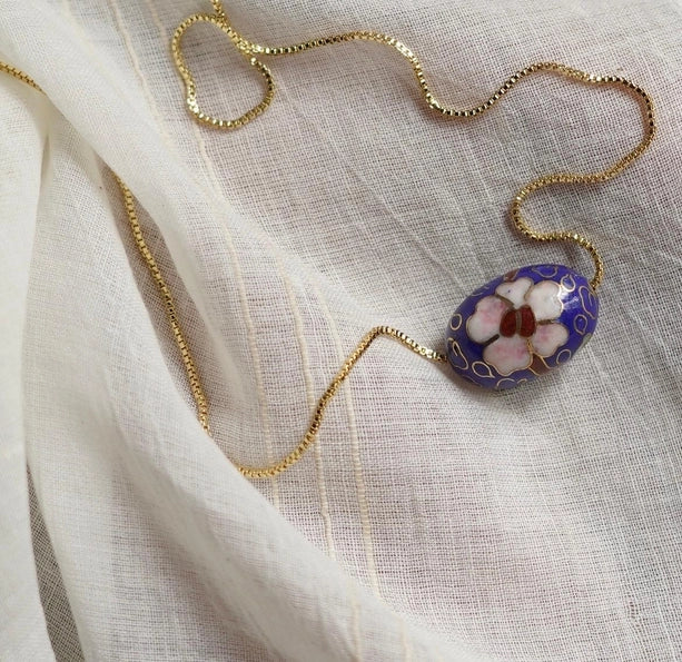 Vintage Cloisonne Bead Pendant