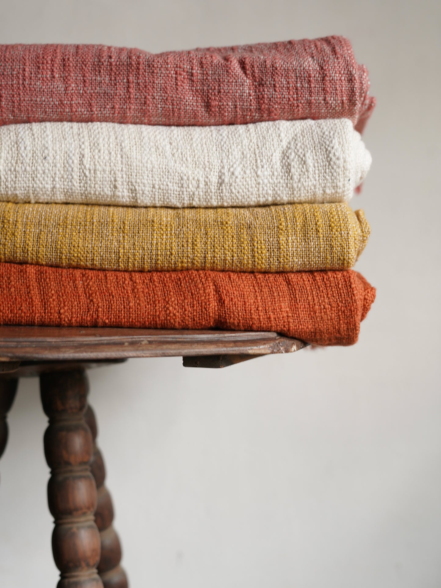 Natural Dye Handloom Cotton Bed Cover/blanket (110x98 inch)