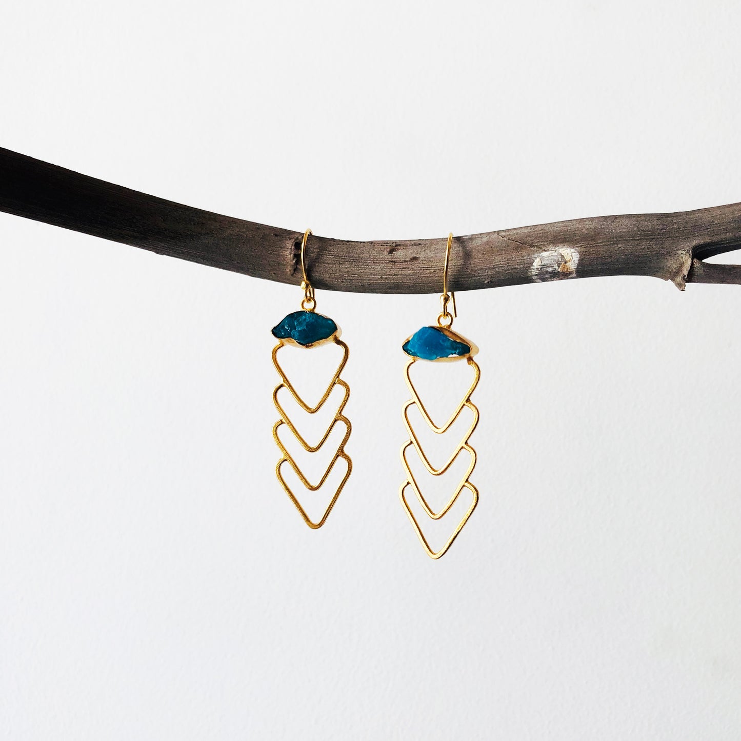 Arrowhead Raw Stone Earrings