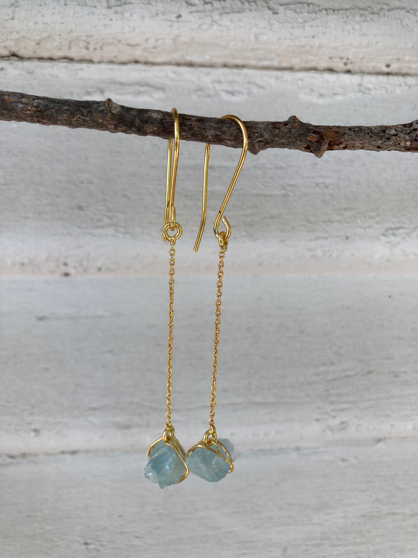 Sonder Raw Stone Hook Earrings