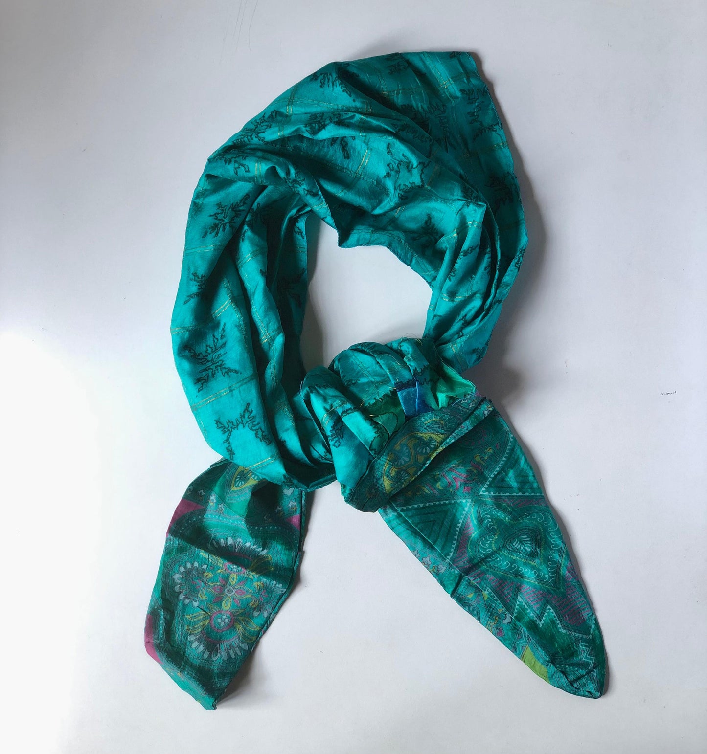 Ira Upcycled Silk Hair Wrap