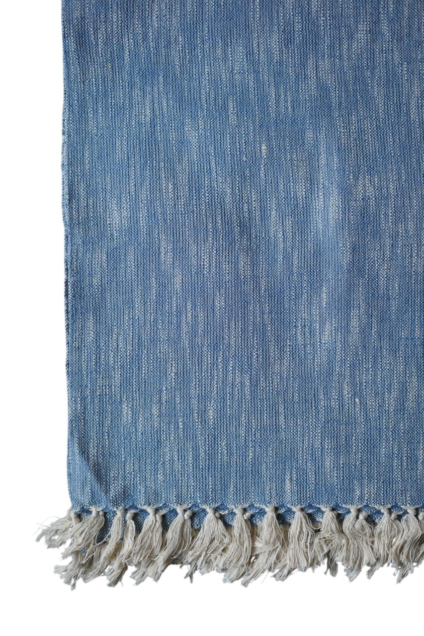 Natural Dye Handloom Cotton Bed Cover/blanket (110x98 inch)