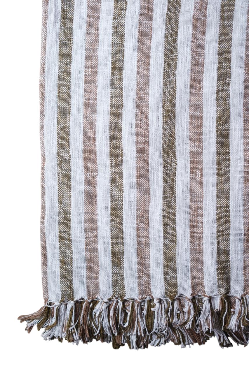 Natural Dye Handloom Cotton Bed Cover/blanket (110x98 inch)