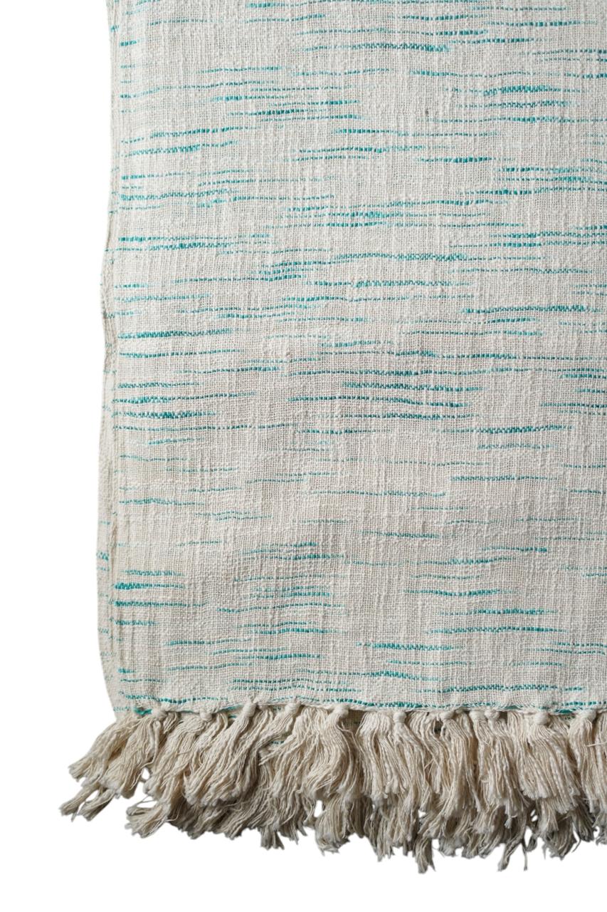 Natural Dye Handloom Cotton Bed Cover/blanket (110x98 inch)