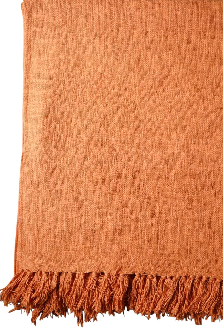 Natural Dye Handloom Cotton Bed Cover/blanket (110x98 inch)