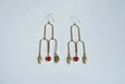 Cardamom Red Seed Earrings