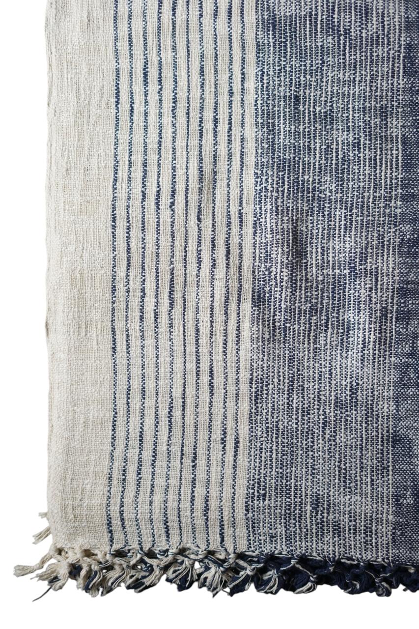 Natural Dye Handloom Cotton Bed Cover/blanket (110x98 inch)