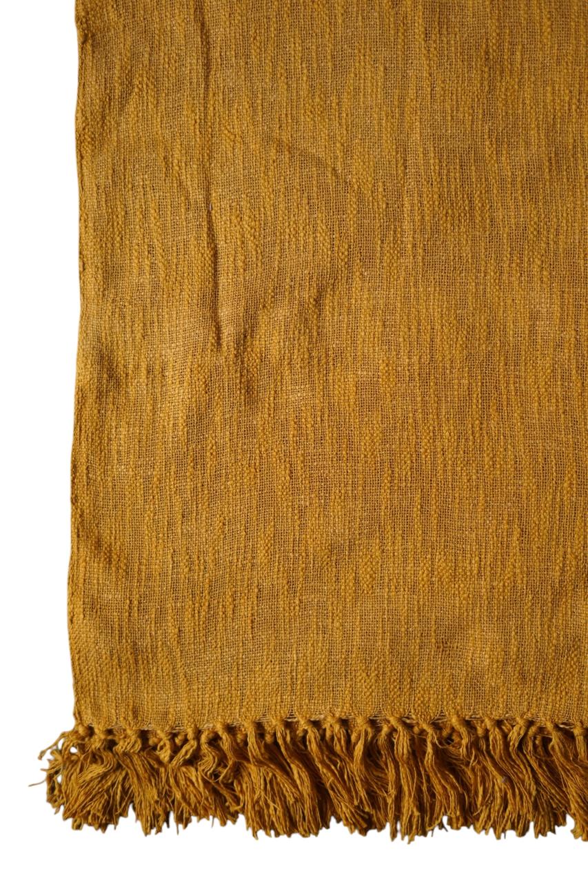 Natural Dye Handloom Cotton Bed Cover/blanket (110x98 inch)
