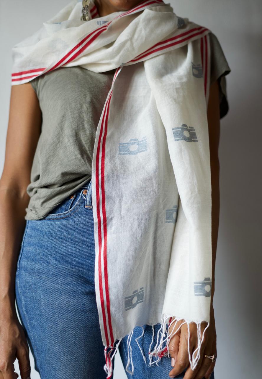 Handwoven Muslin Cotton Scarf