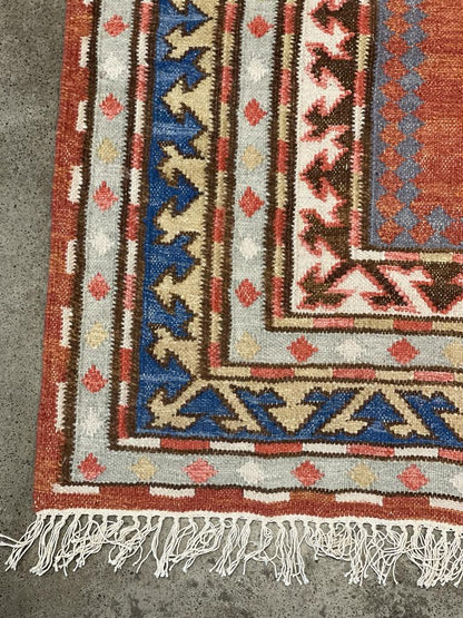 Hand Knotted Wool & Cotton  RUG 9