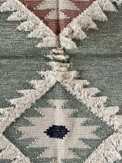 Hand Knotted Wool & Cotton RUG 27