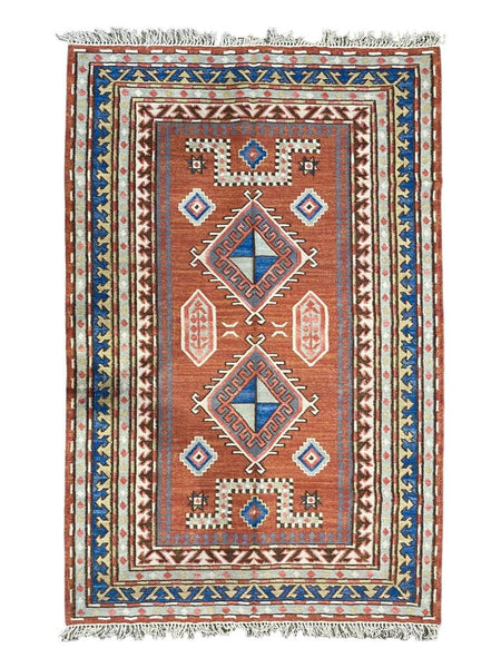 Hand Knotted Wool & Cotton  RUG 9