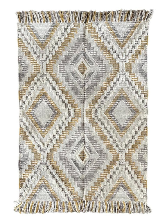 Hand Knotted Wool & Cotton RUG 19
