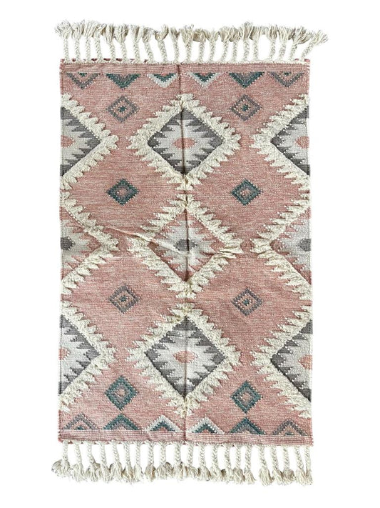 Hand Knotted Wool & Cotton RUG 25 (4x6 ft)