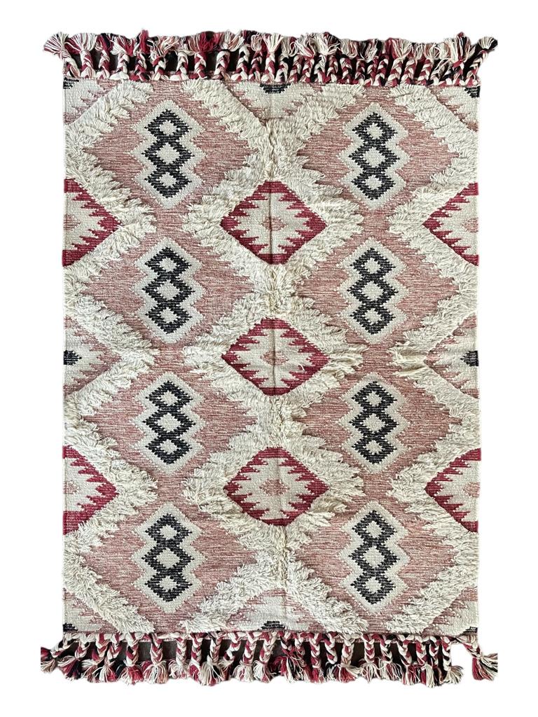 Hand Knotted Wool & Cotton RUG 38 (4.5x6.5 ft)