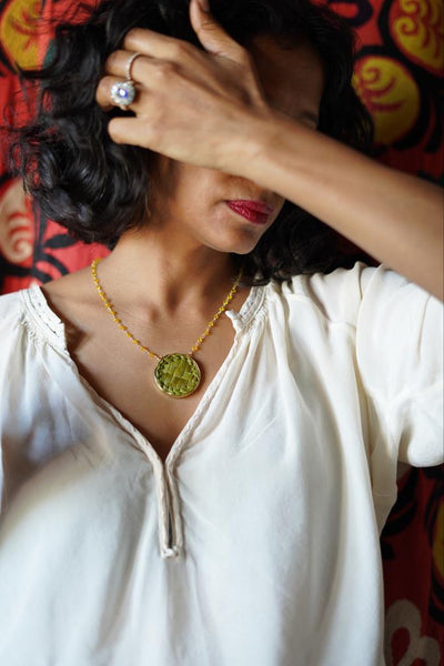 Palm Leaf Pendant : your weekend  summer staple