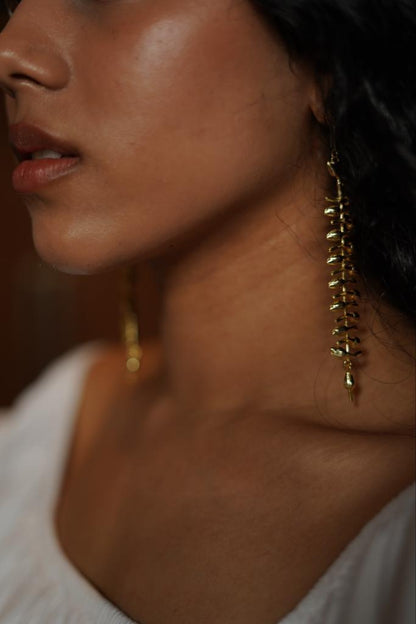 Madurai Closed Jasmine String Earrings