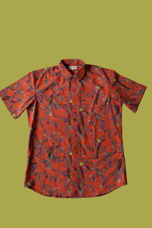 Tropical Prints Summer Short Sleeve Shirts