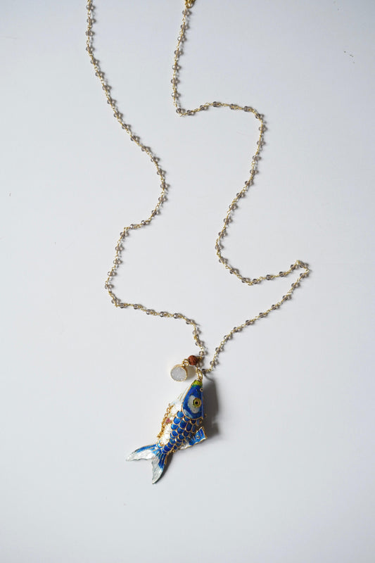 Cloisonne Fish Pendant