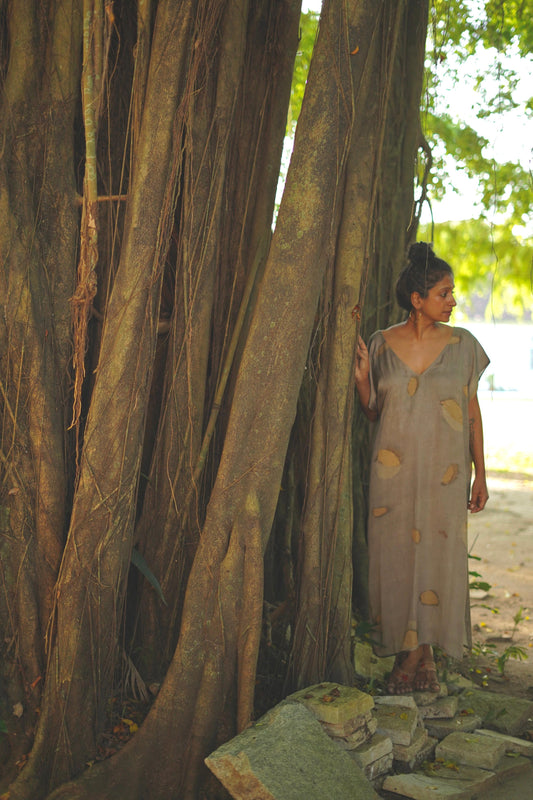 Madhumalti (Rangoon Creeper) Eco Print Dress