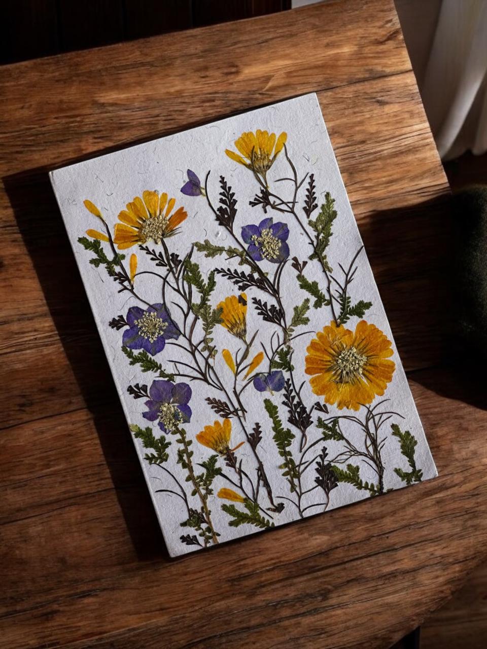 Handmade Paper & Dried Flower Cards