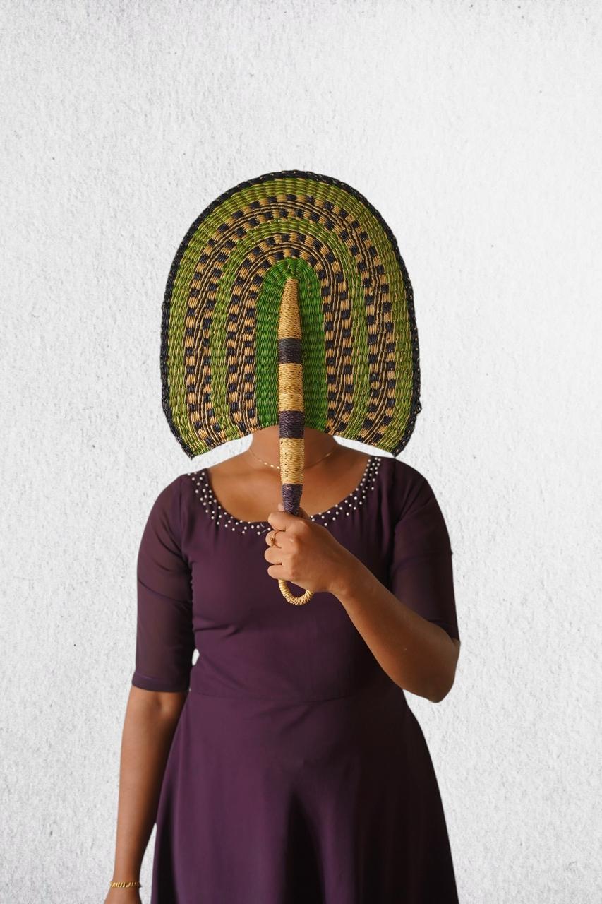 Accra Handwoven Fan/ Wall Decor