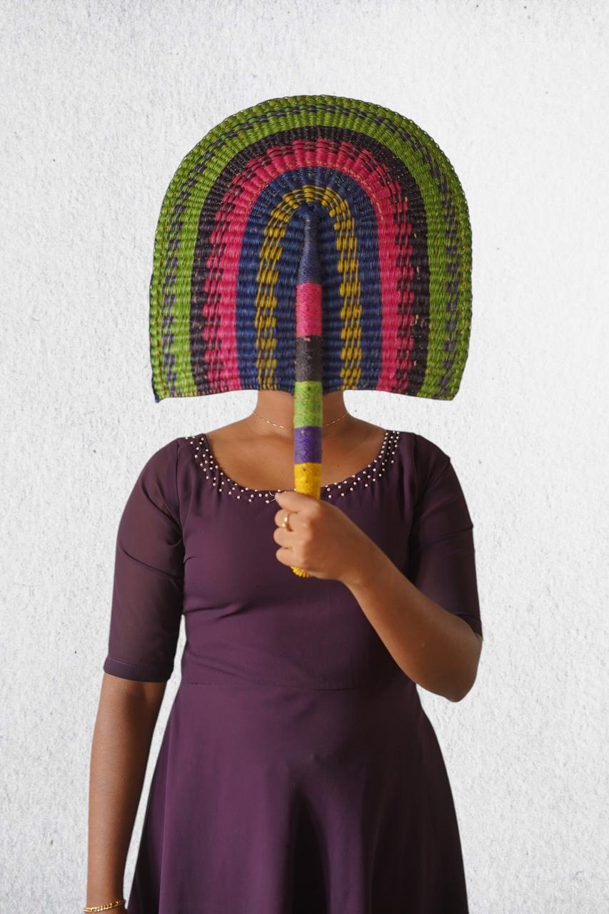 Accra Handwoven Fan/ Wall Decor