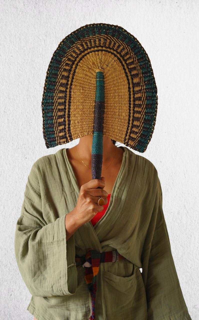 Accra Handwoven Fan/ Wall Decor