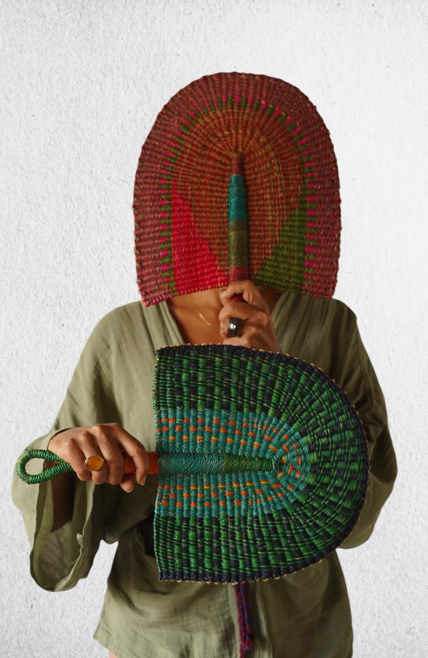 Accra Handwoven Fan/ Wall Decor