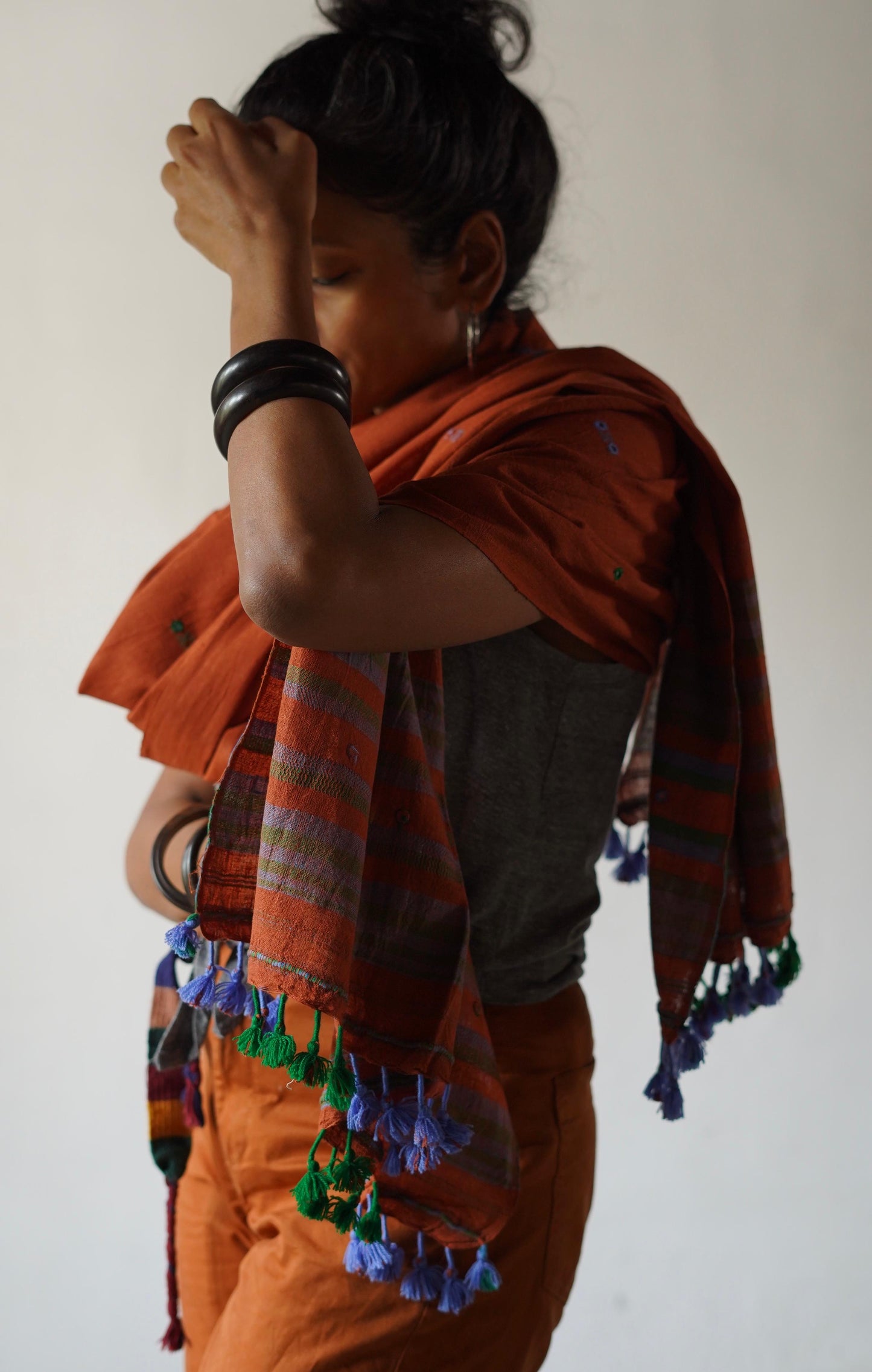 Sarli Indigenous Cotton/ Natural Dyed Shawl