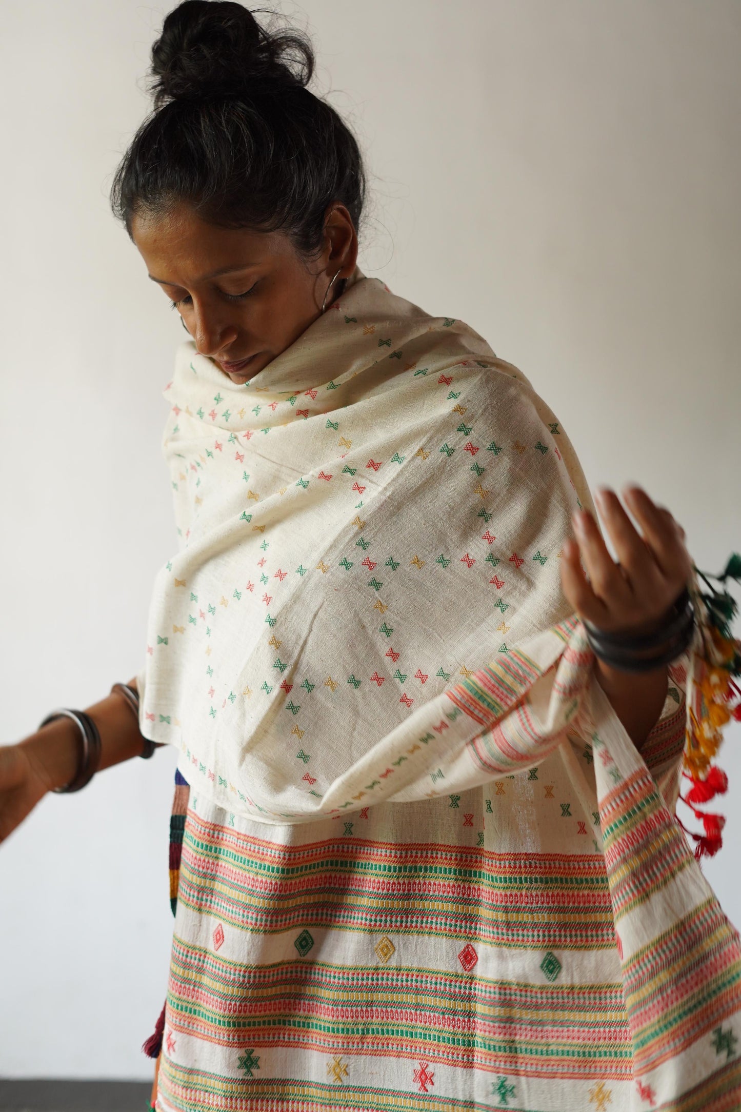 Sarli Indigenous Cotton/ Natural Dyed Shawl