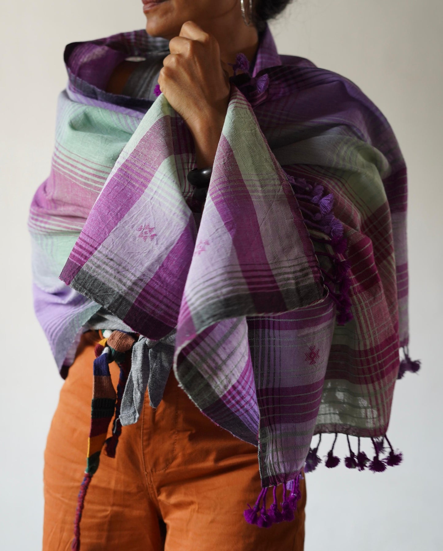 Sarli Indigenous Cotton/ Natural Dyed Shawl