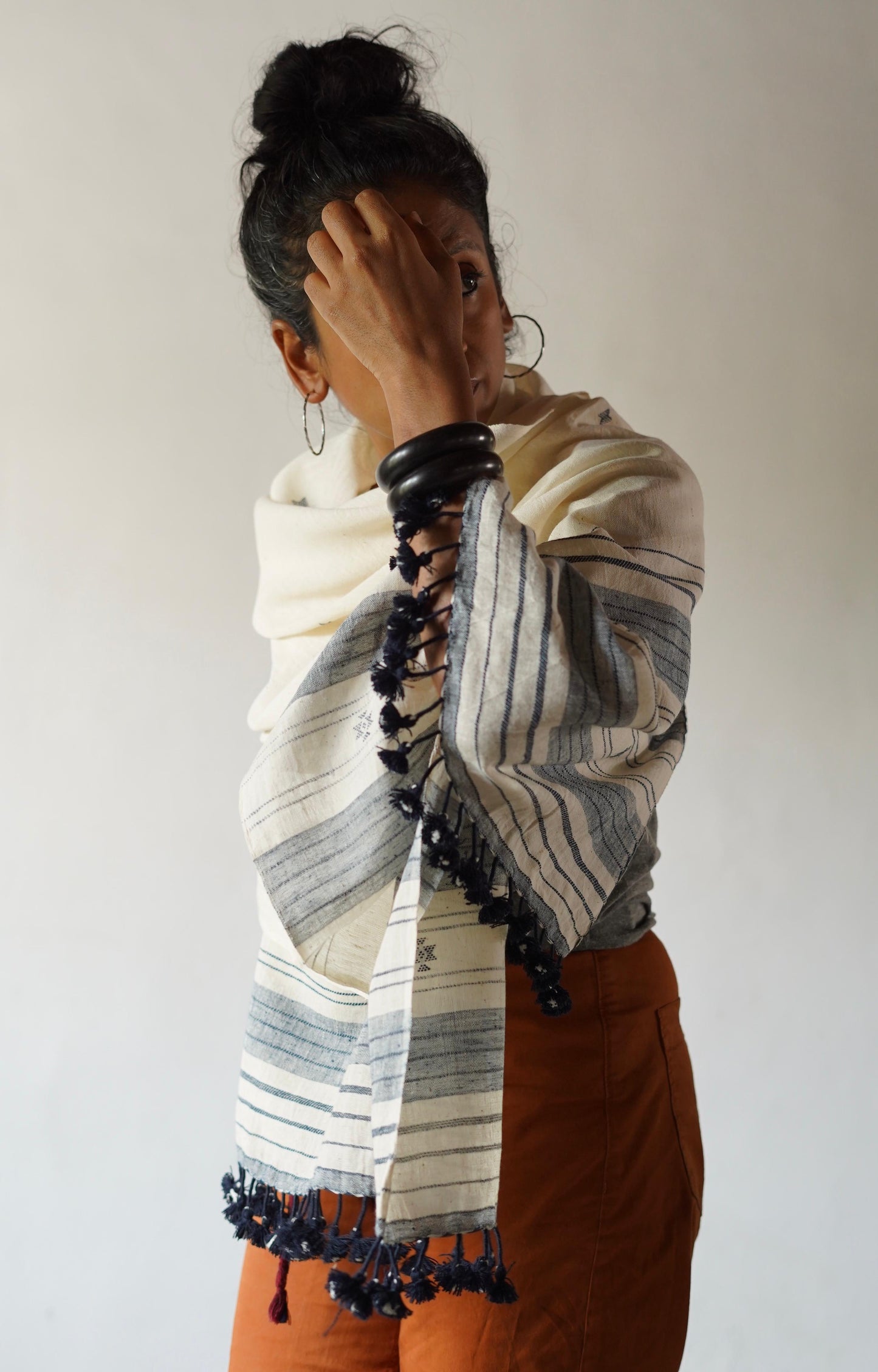 Sarli Indigenous Cotton/ Natural Dyed Shawl