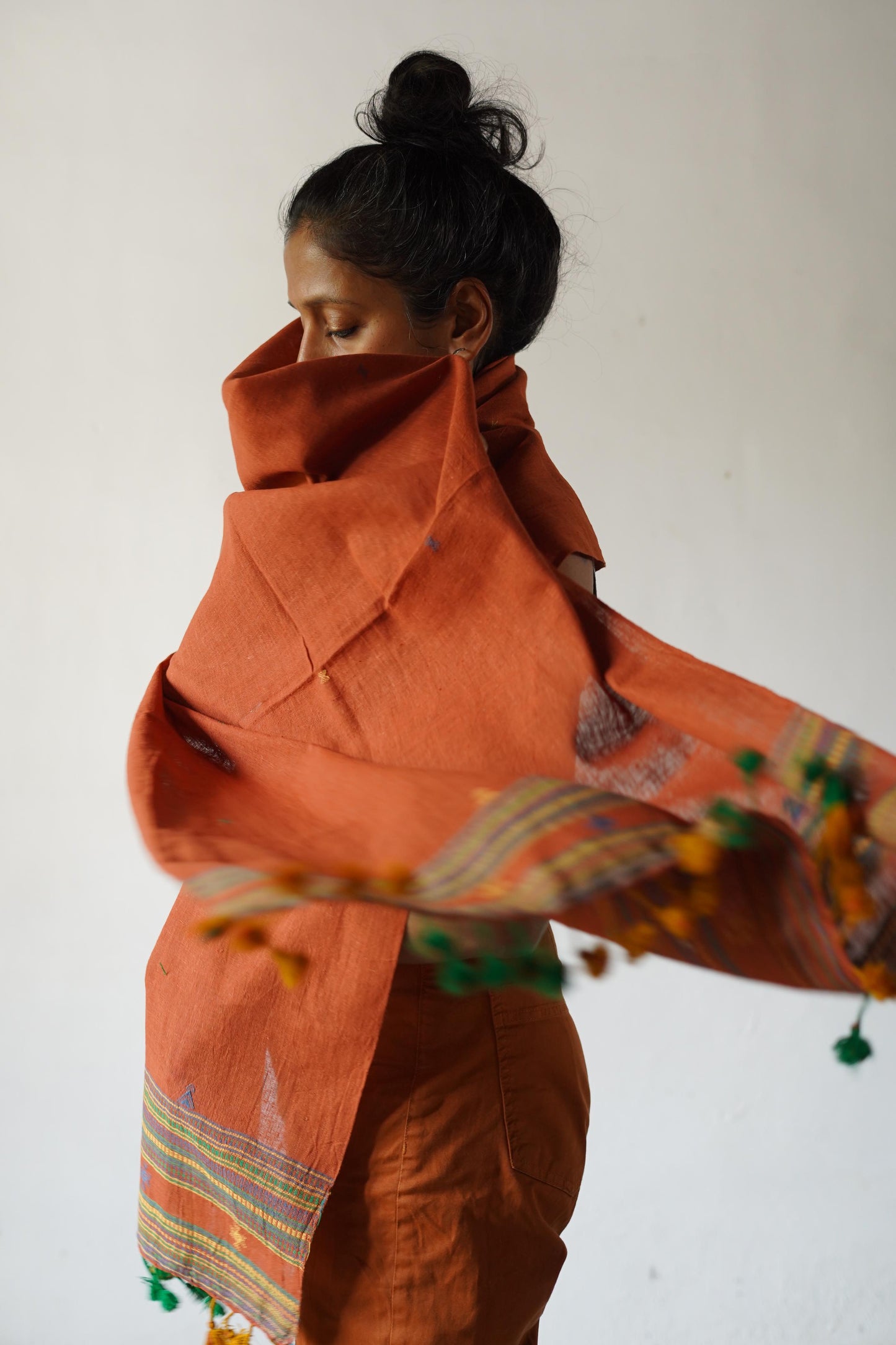 Sarli Indigenous Cotton/ Natural Dyed Shawl