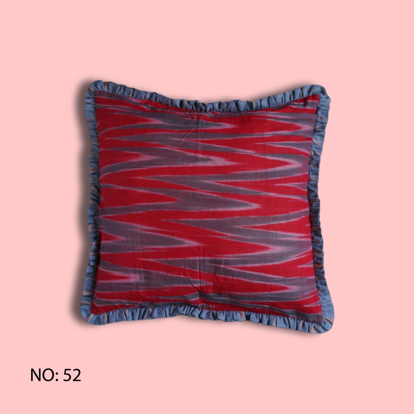 Rosa Vintage Kantha & Ikat Cushion Cover (20x20 inch)