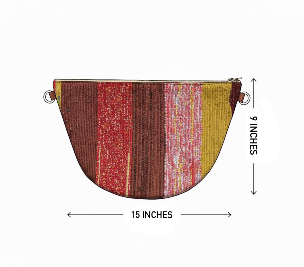 Aanya Hand-Woven Upcycled Crossbody/Fanny Pack