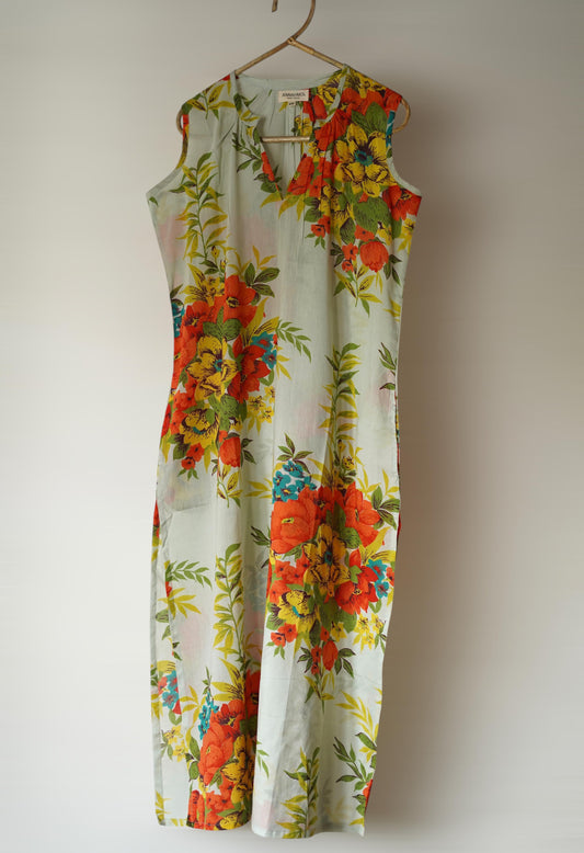 Block print light cotton dress