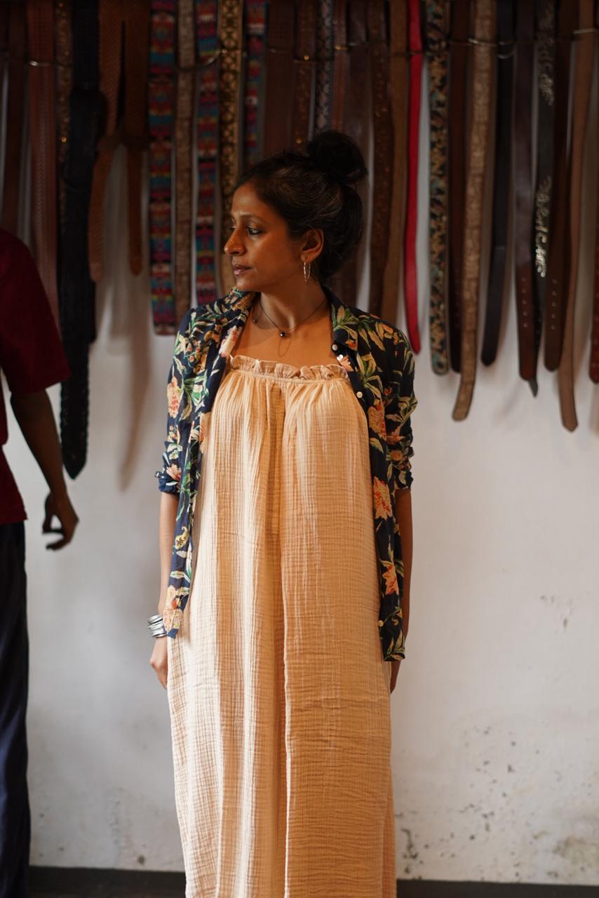 Capa Luna Gauze Cotton Summer Dress