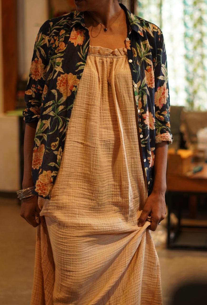 Capa Luna Gauze Cotton Summer Dress