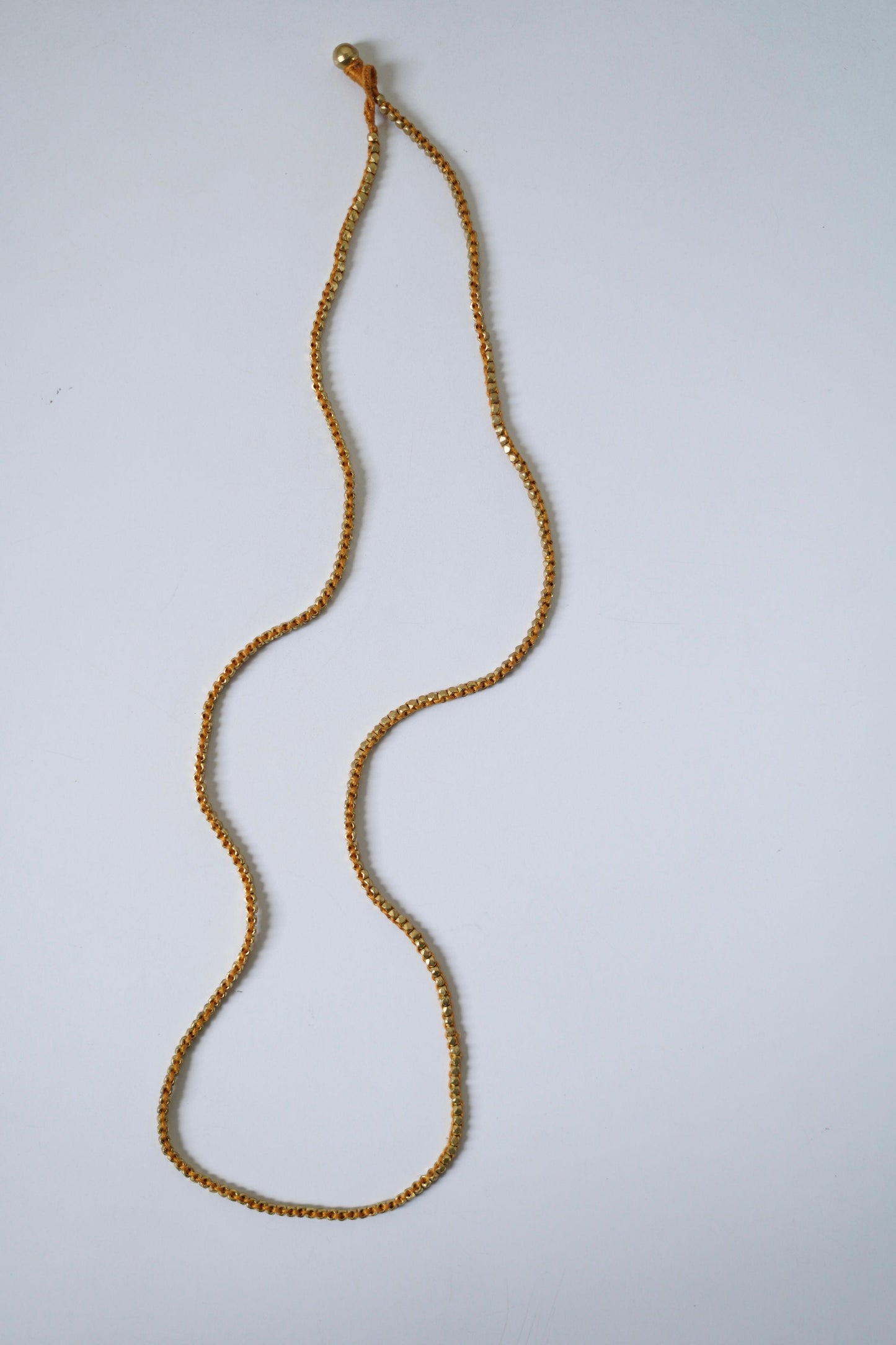 Minimalist Handmade  Bead and Thread Necklace