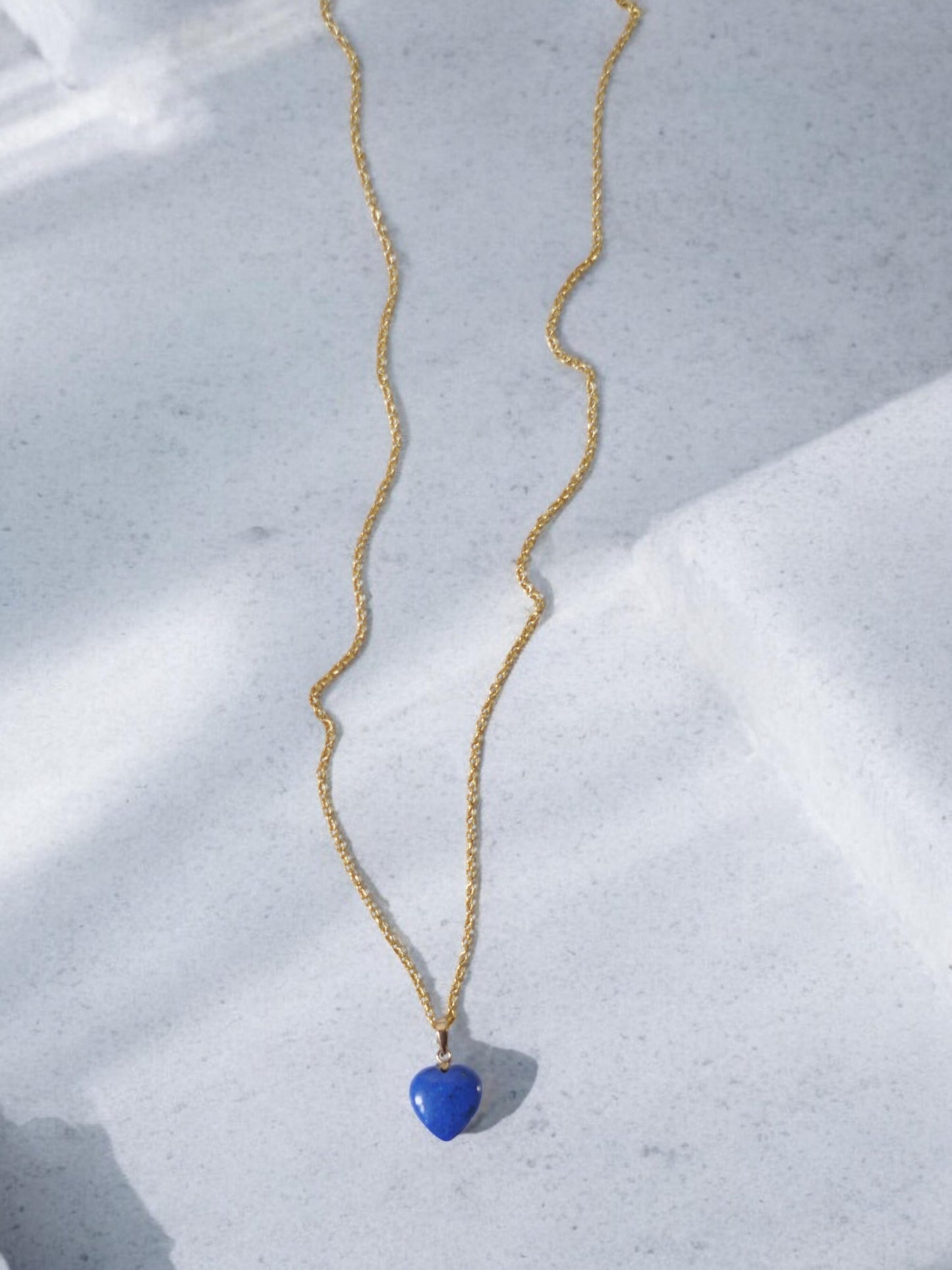 Farah Lapis Lazuli Petite Heart Pendant