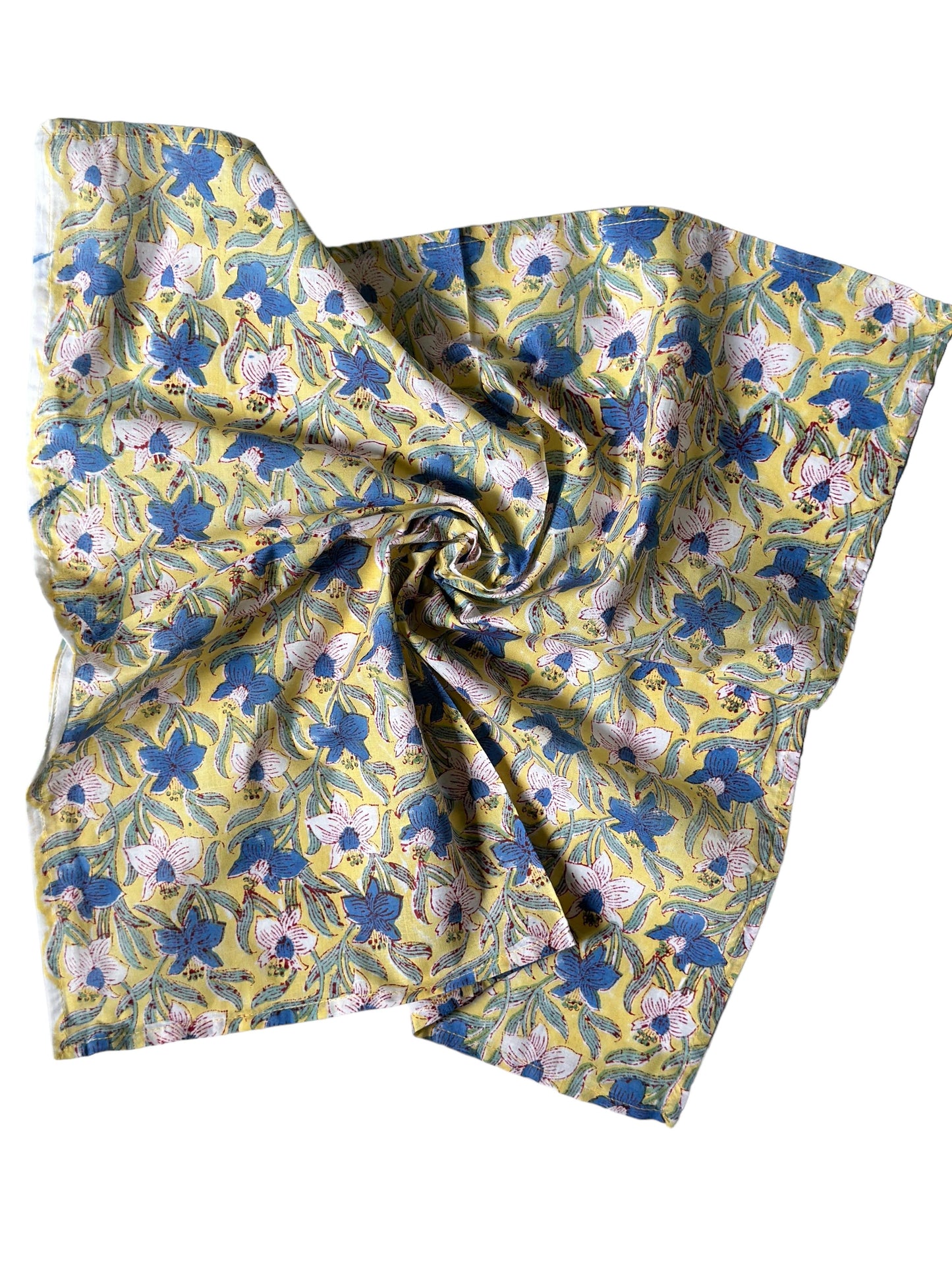 Wood/Hand Block Printed Cotton Bandana