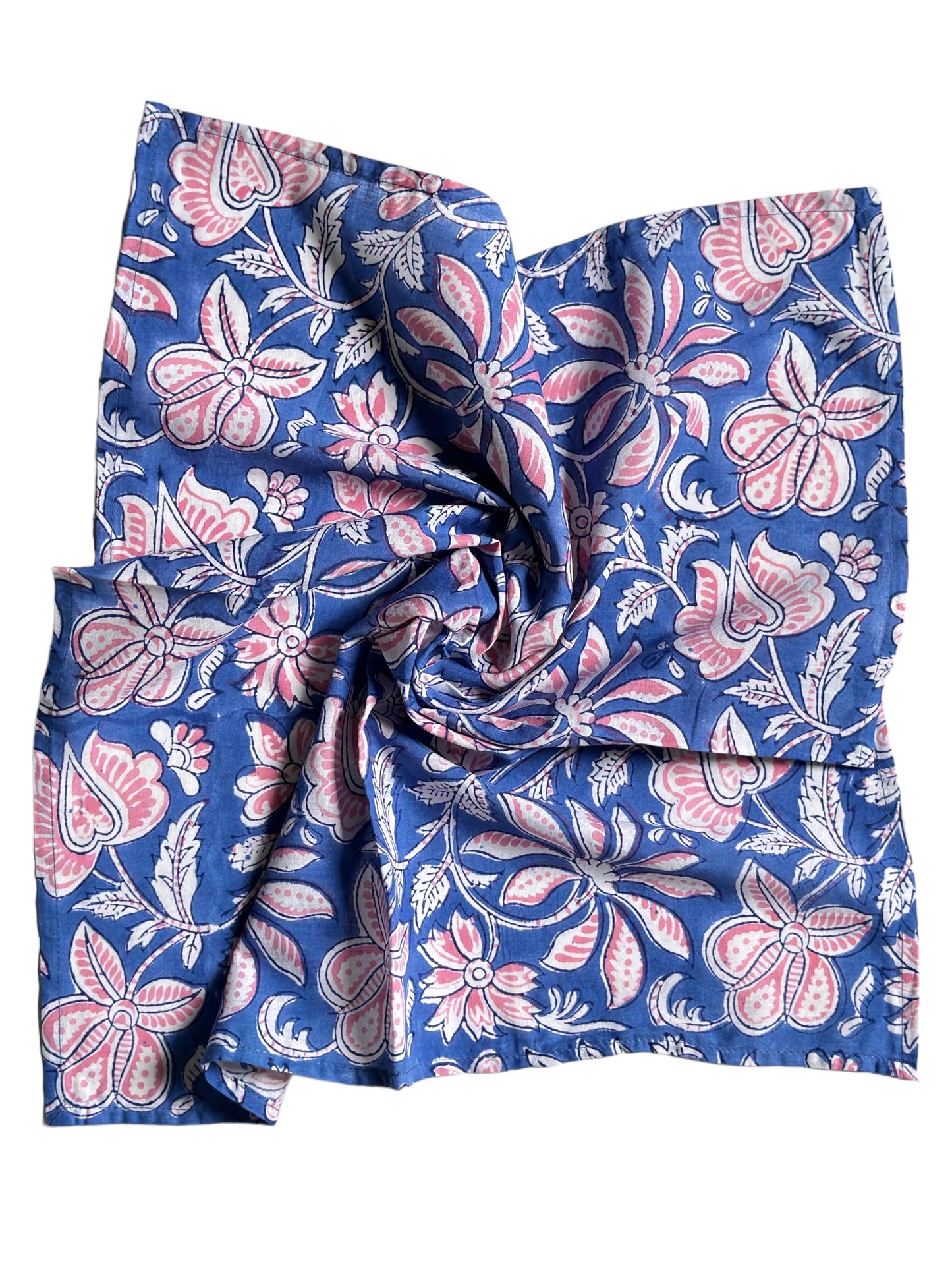 Wood/Hand Block Printed Cotton Bandana