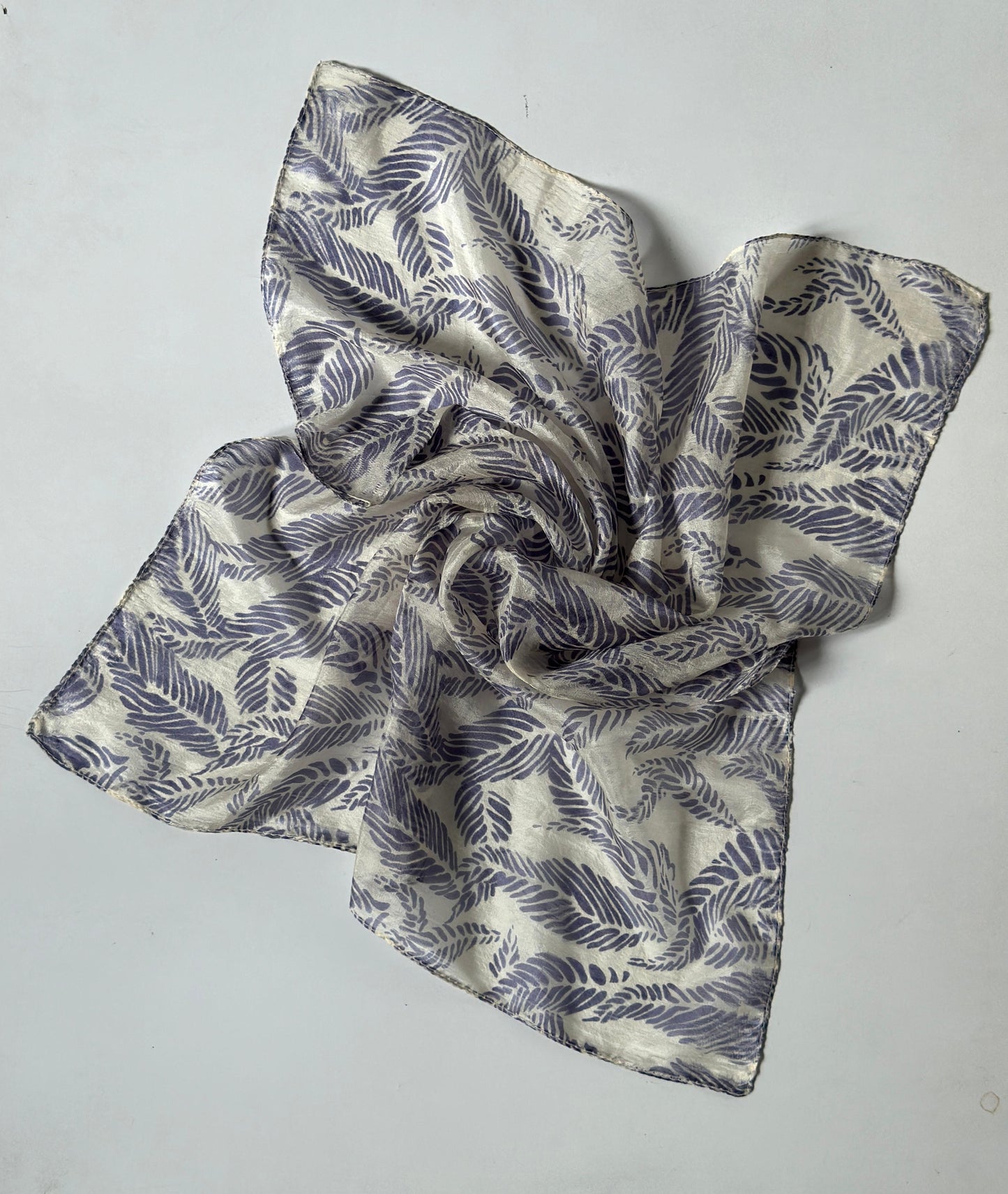 Upcycled CREPE  Silk Neck/ Head Scarf (20x20 inches)