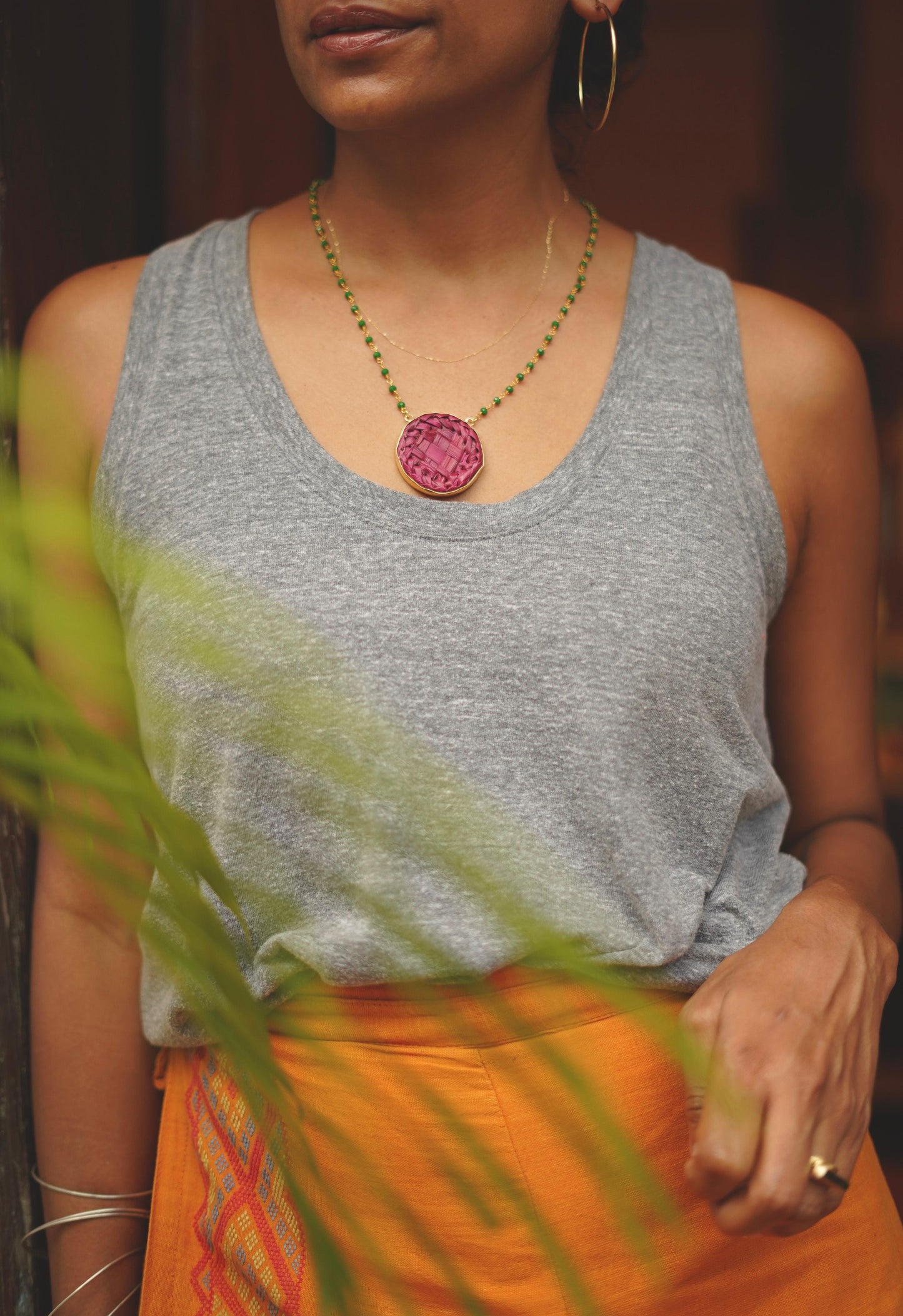 Palm Leaf Pendant : your weekend  summer staple