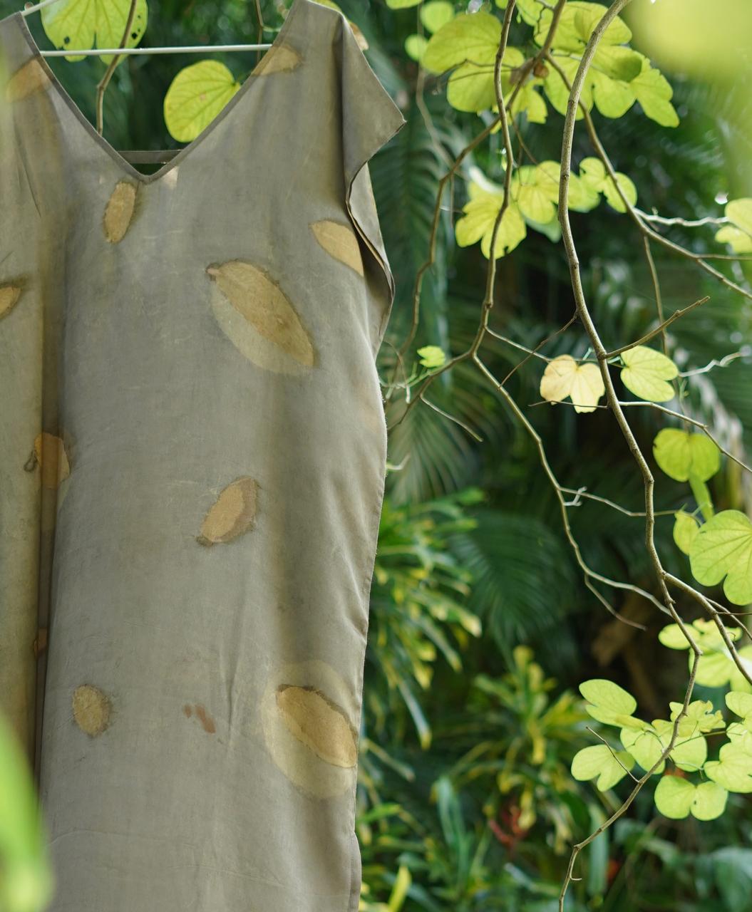 Madhumalti (Rangoon Creeper) Eco Print Dress