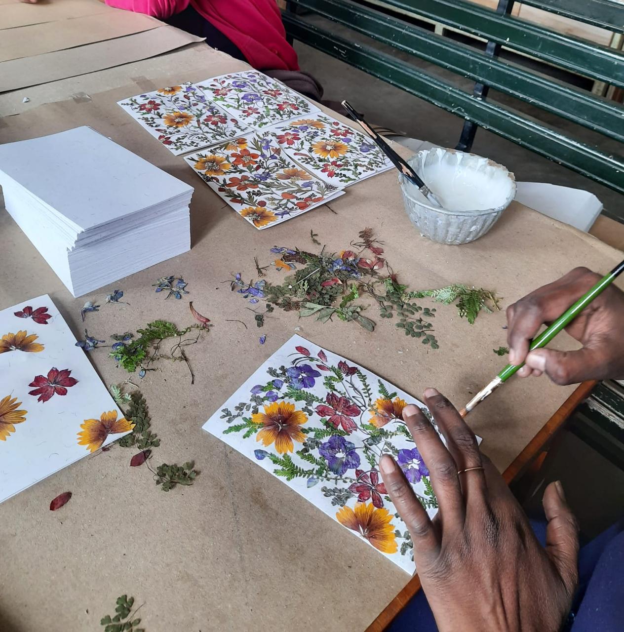 Handmade Paper & Dried Flower Cards