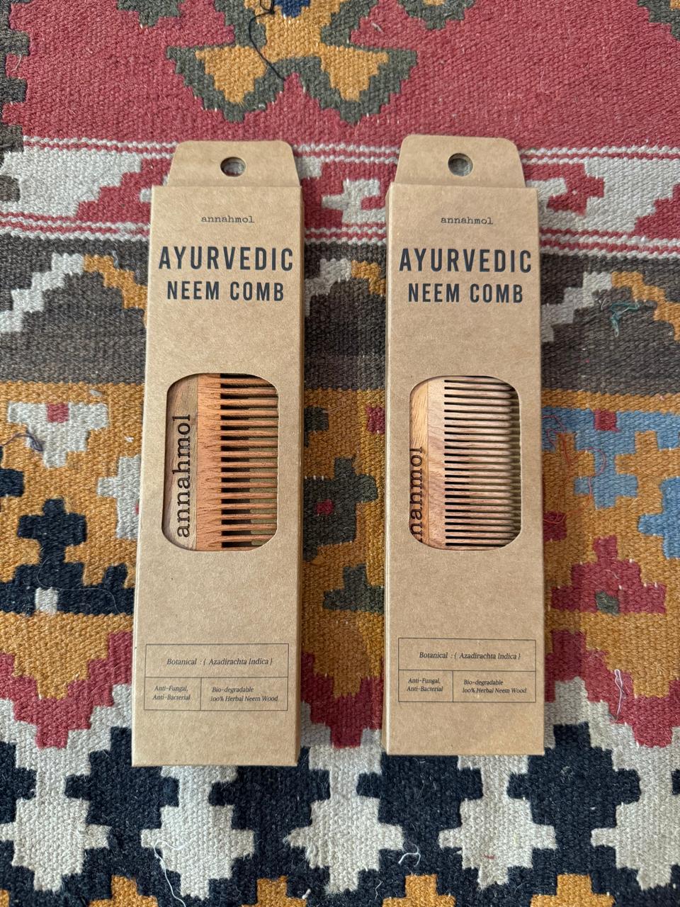 Handmade Ayurvedic Neem Comb: Great for Hair Salons