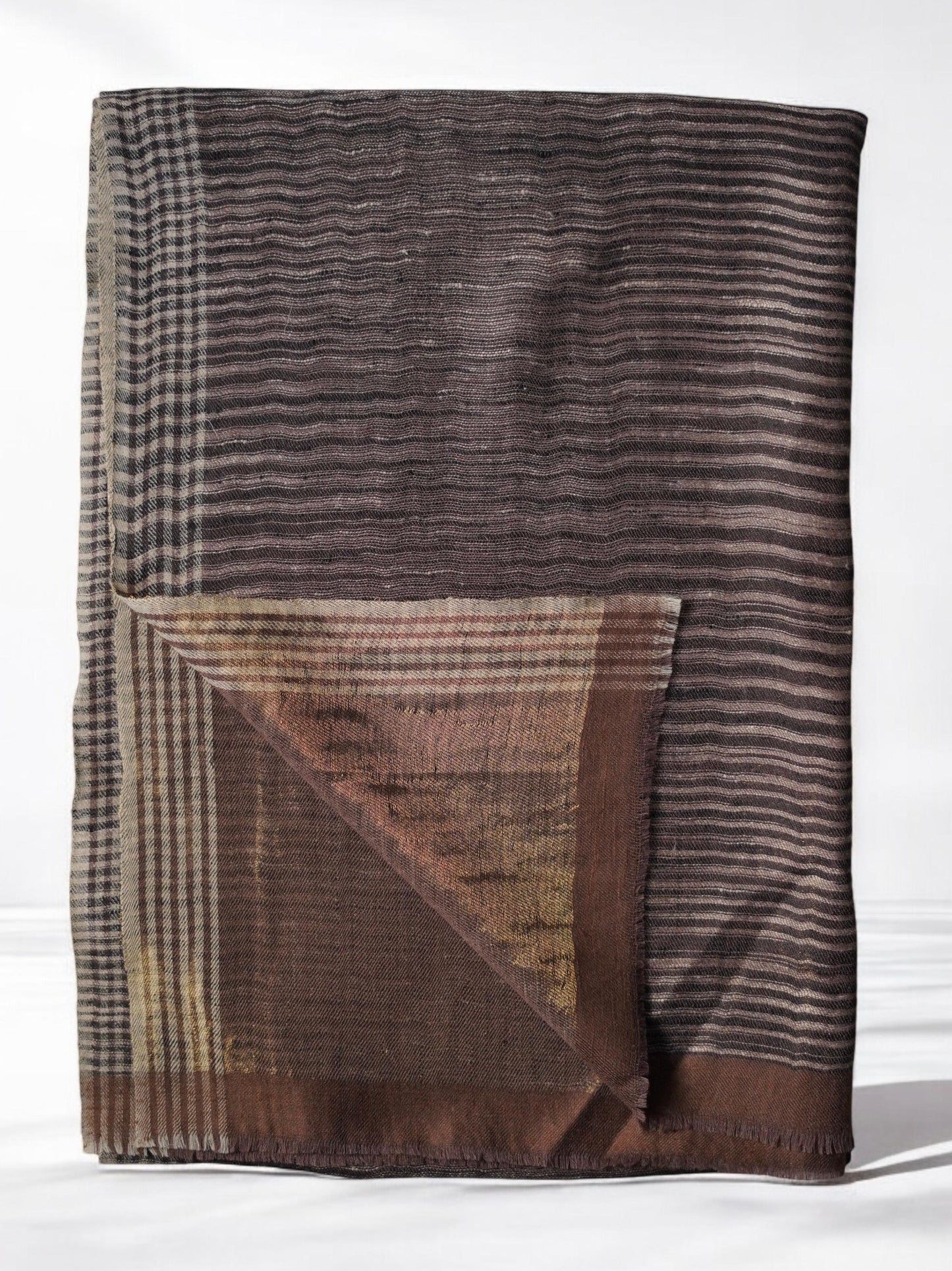 Cashmere Reversible/ Zari Scarf